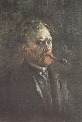 Vincent Van Gogh Self-Portrait with Pipe (nn04)